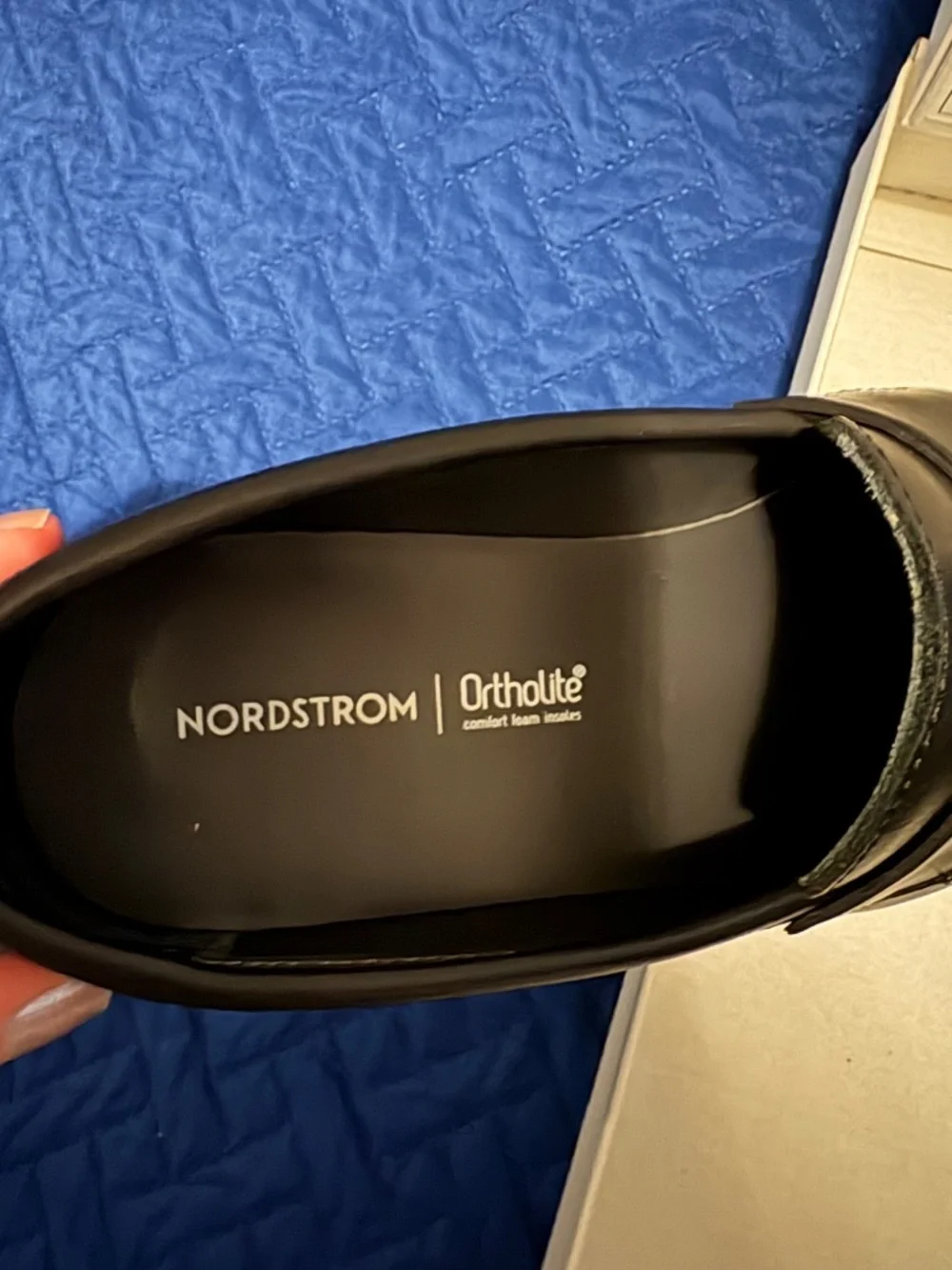 Nordstrom 7.5 black dress shoes Excellent condition